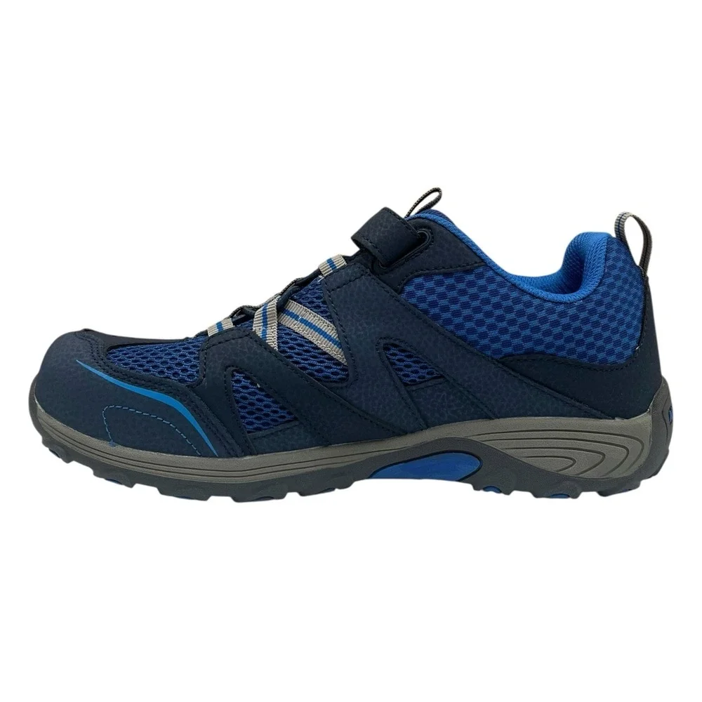 Merrell Big Boys Trail Chaser Hiking Leather Shoes Size 6.5 Blue Gray Slip-on